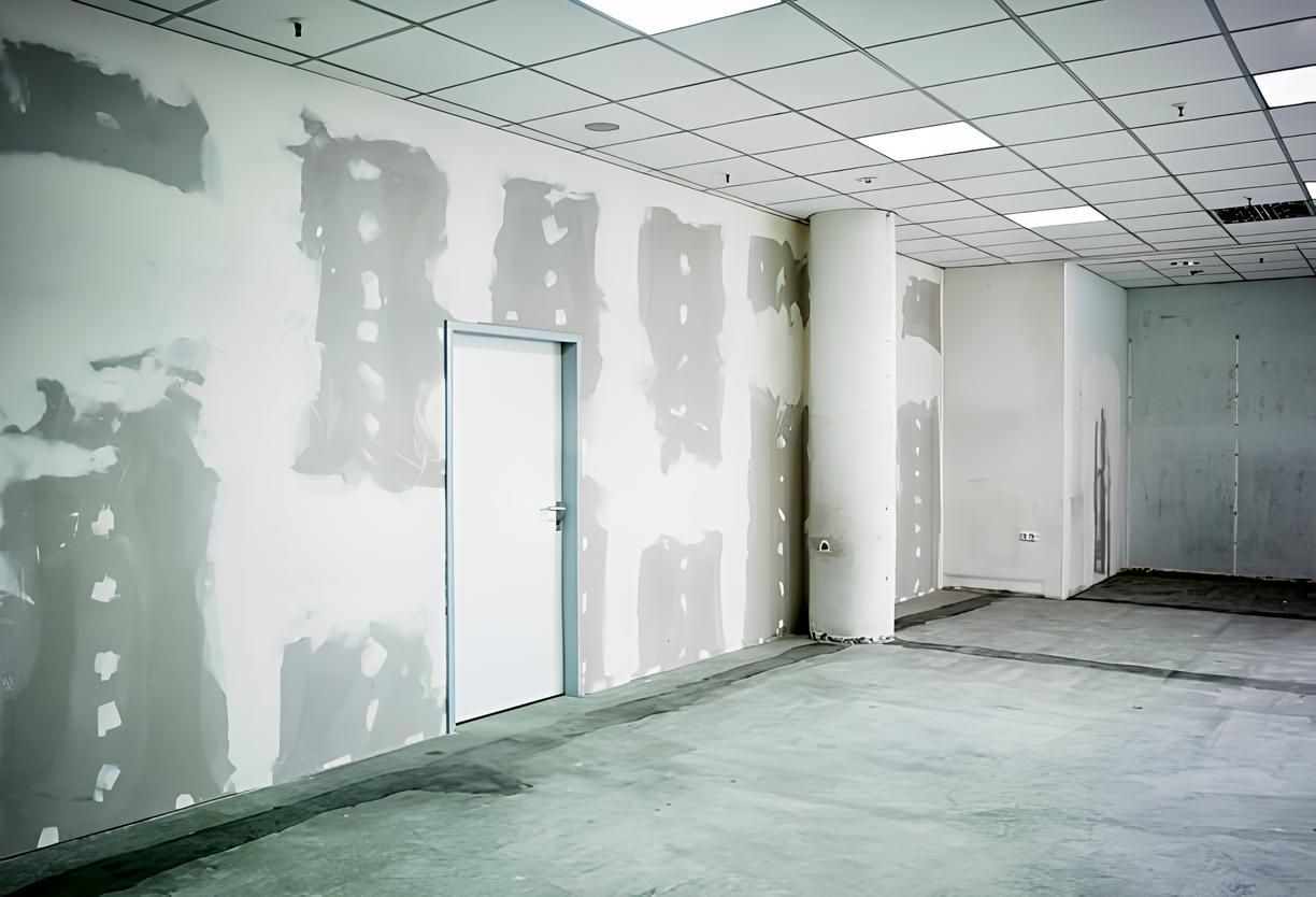 Drywall finishing in progress in a Seattle home