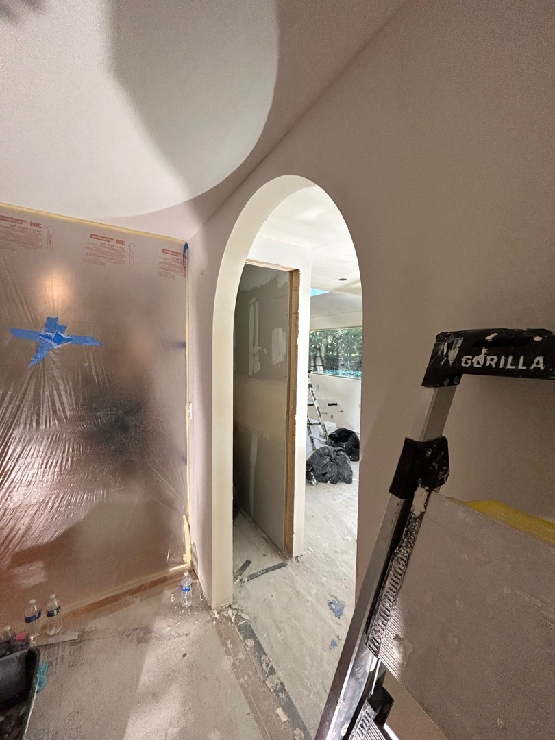 Hallway patch + texture match — Fast Patch Drywall work in Kirkland